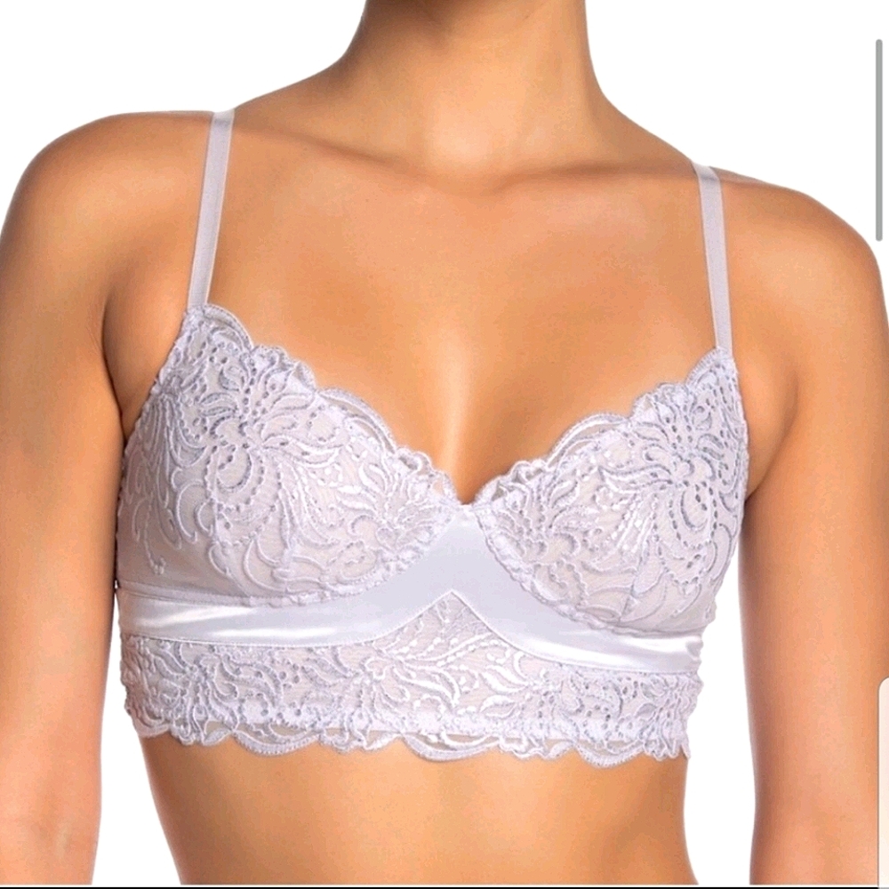 NWT-FREE PEOPLE Evelina Cloudy Lavender Lace Brale